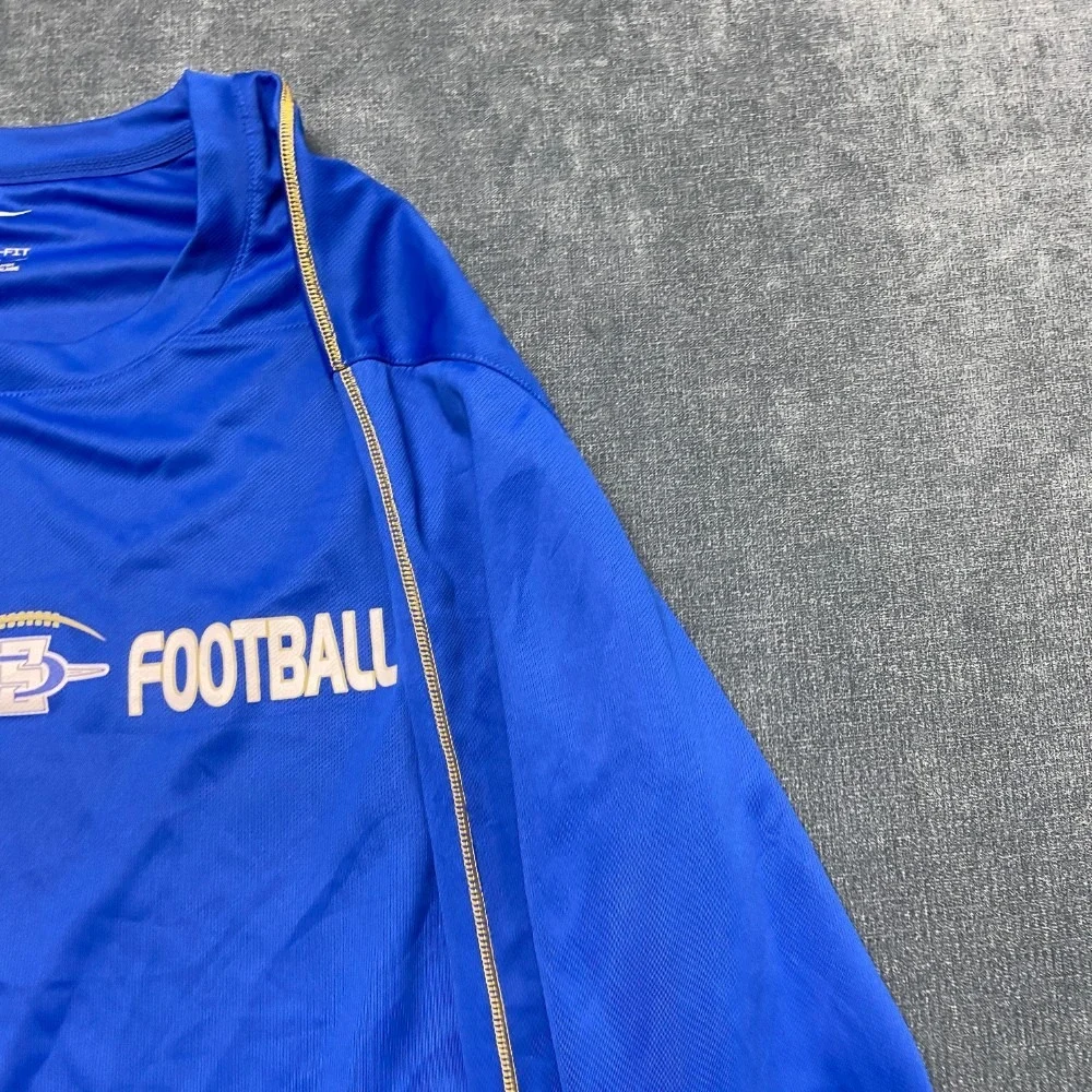 Nike Dri Fit San Dimas Football Shirt Mens 2XL Blue Round Neck Performance Sport